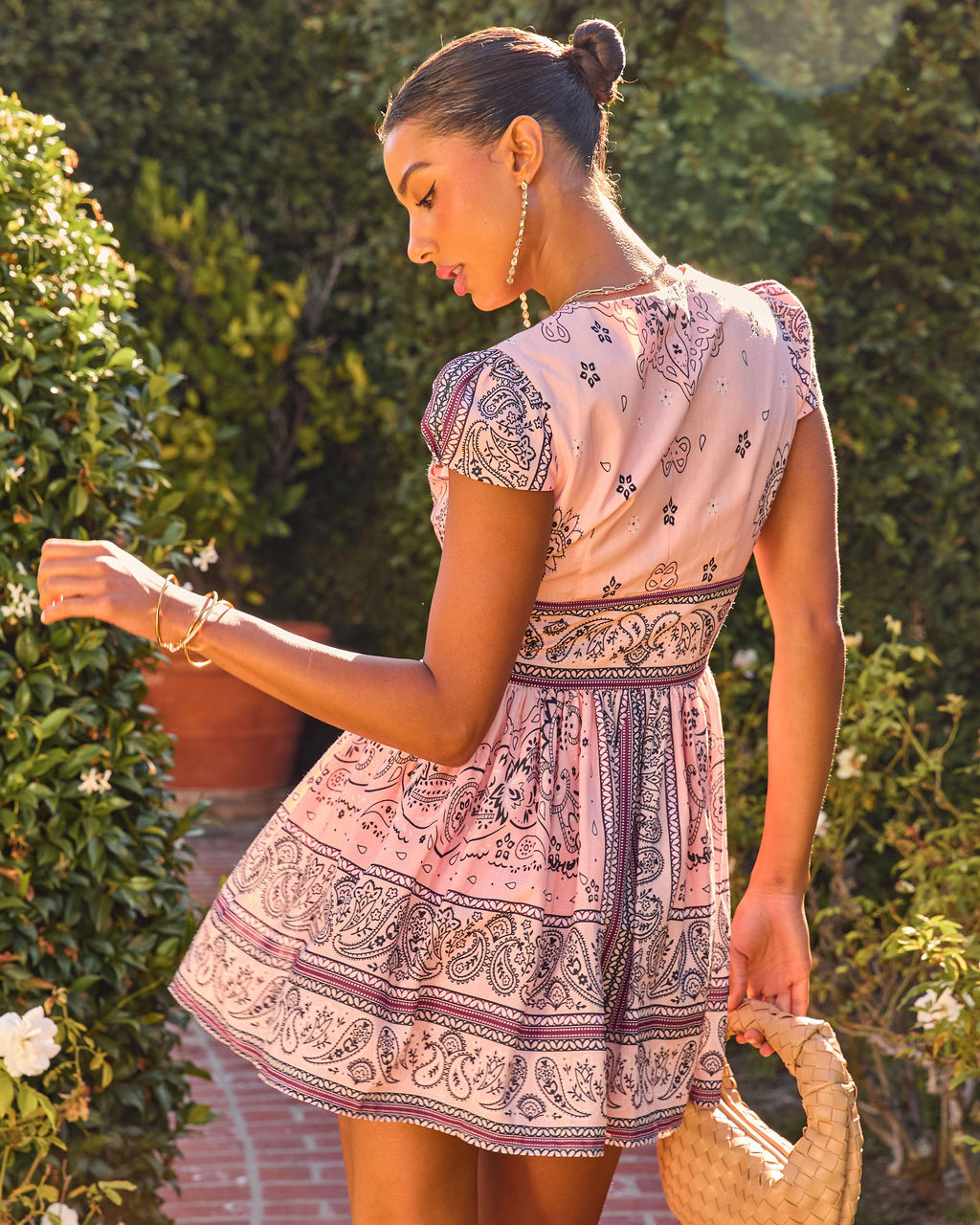 Romance Ritual Paisley Mini Dress