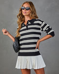 Study Hall Striped Collegiate Mini Dress