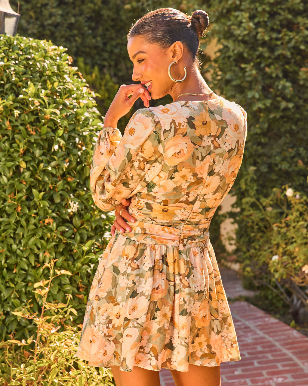 Slow Romance Floral Mini Dress