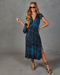 Gentle Escape Animal Print Midi Dress