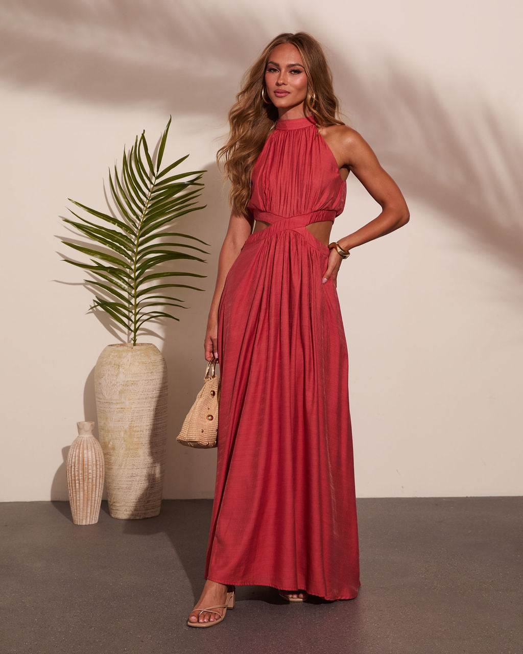 Slow Arrival Cut Out Maxi Dress