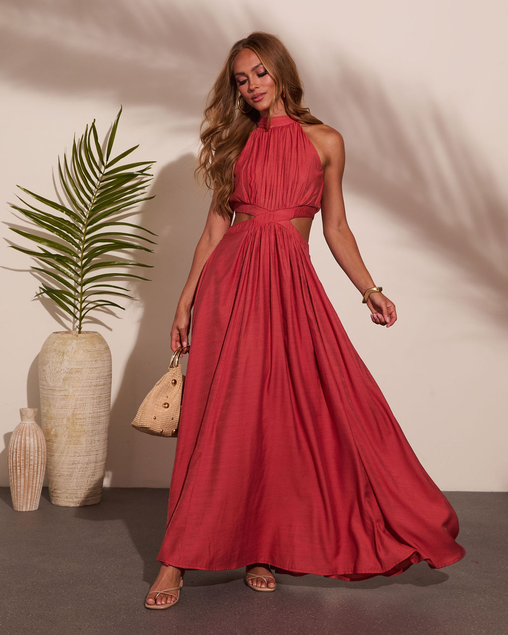 Slow Arrival Cut Out Maxi Dress