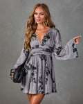 English Garden Floral Mini Dress