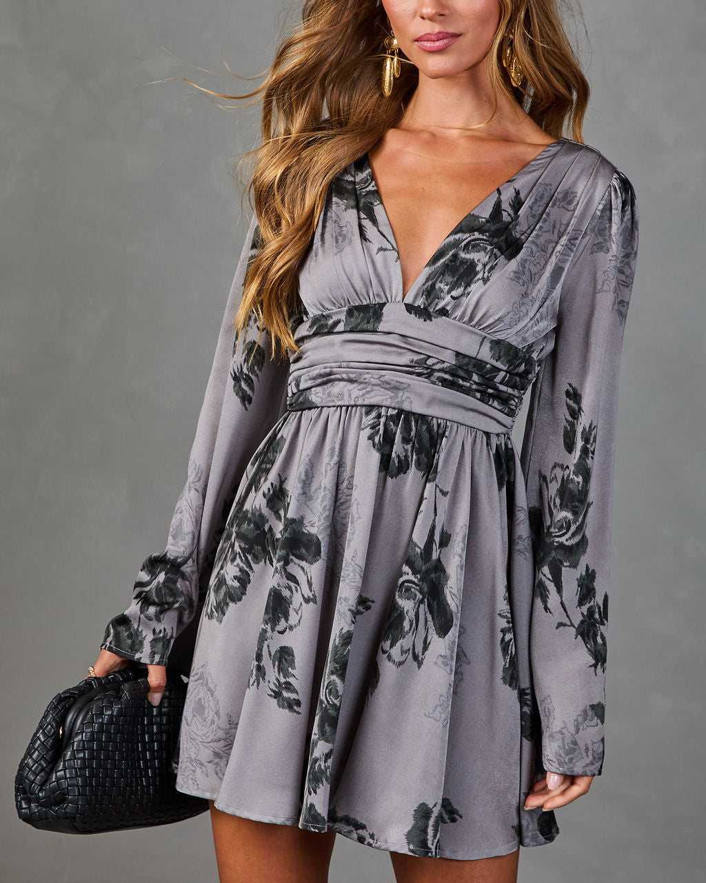 English Garden Floral Mini Dress