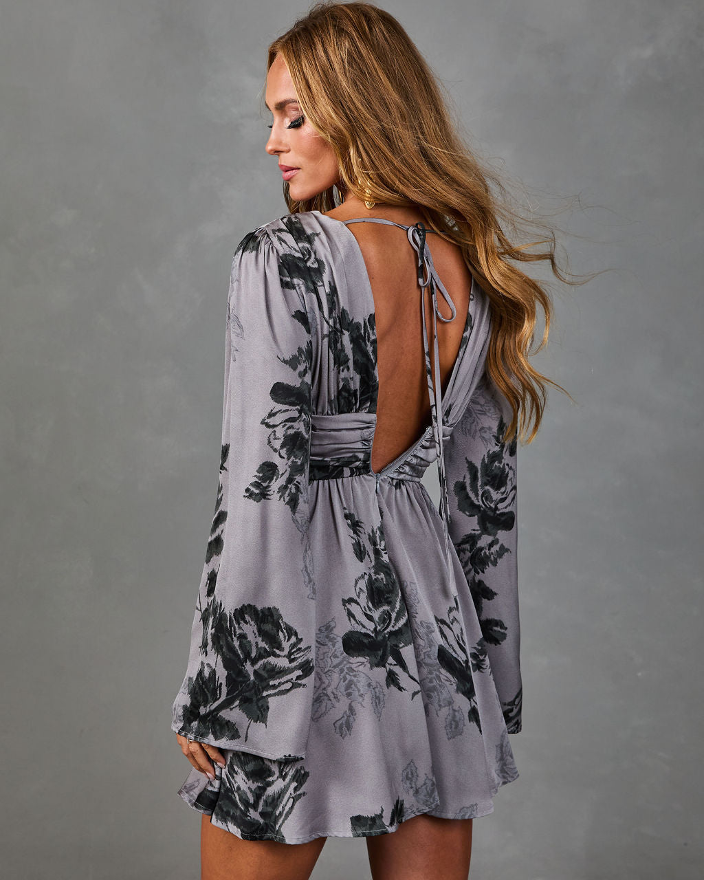 English Garden Floral Mini Dress