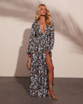 Sunlit Stories Floral Cut Out Maxi Dress