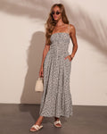 Meadowlark Morning Printed Gingham Maxi Dress