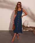 Sunday Romance Denim Midi Dress