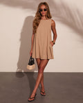 Gentle Hour Linen Blend Mini Dress