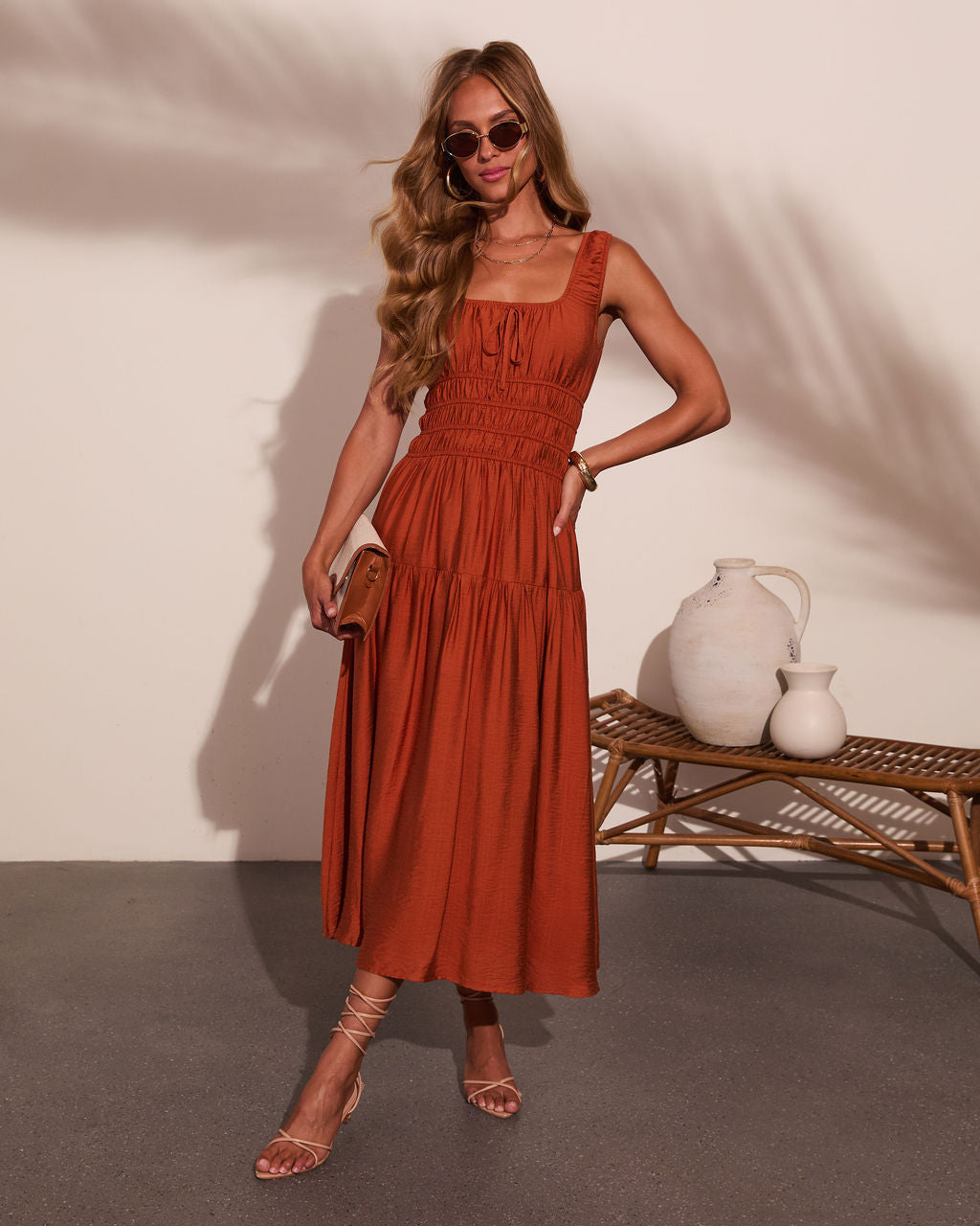 Coastal Moonlight Tiered Maxi Dress