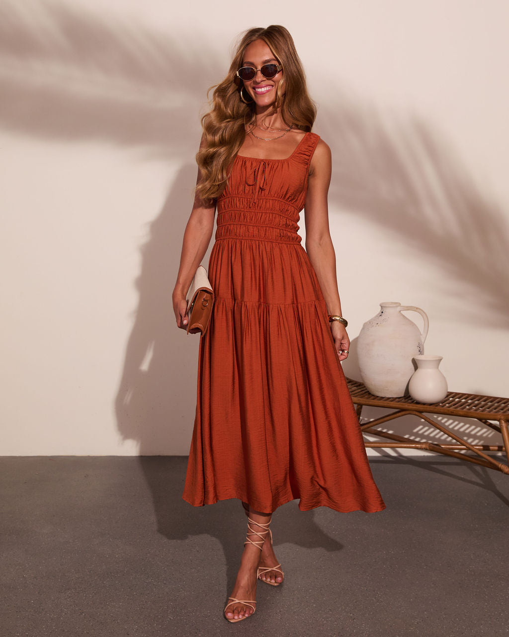 Coastal Moonlight Tiered Maxi Dress