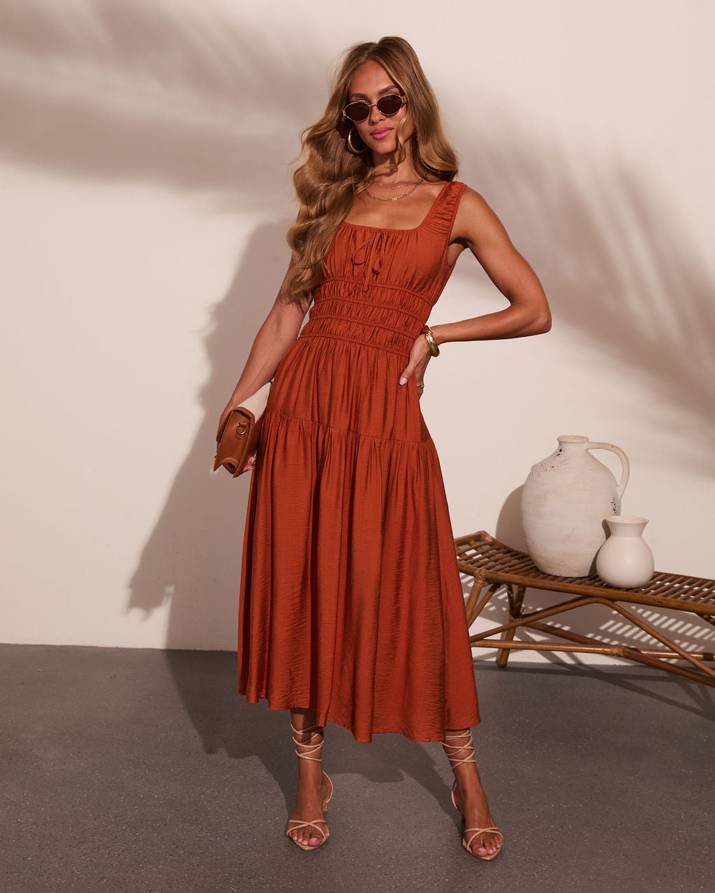 Coastal Moonlight Tiered Maxi Dress