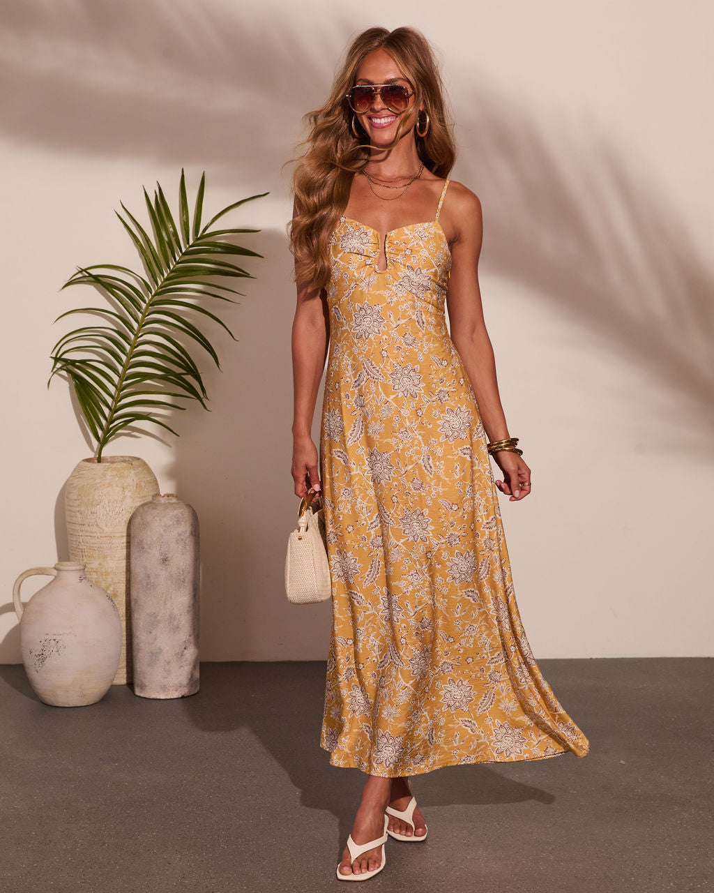 Honey Breeze Floral Maxi Dress