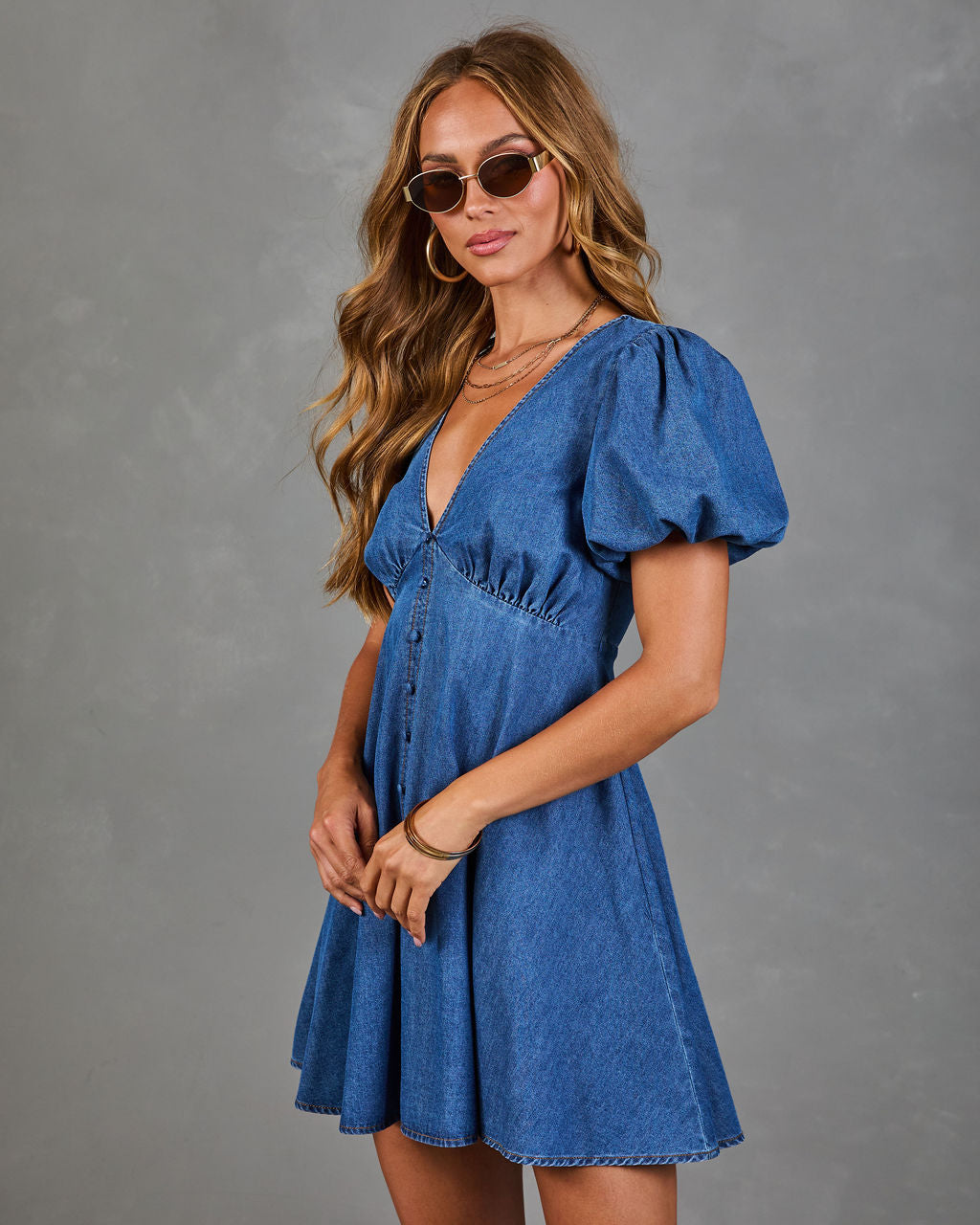 Sunday Harbor Denim Mini Dress