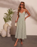 Sea Whisper Striped Midi Dress