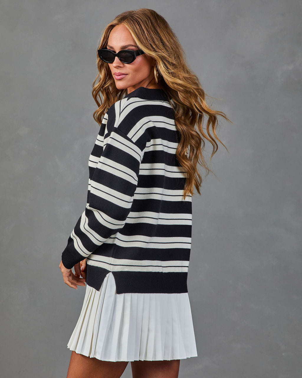 Study Hall Striped Collegiate Mini Dress