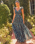 Meadow Ritual Floral Cut Out Maxi Dress