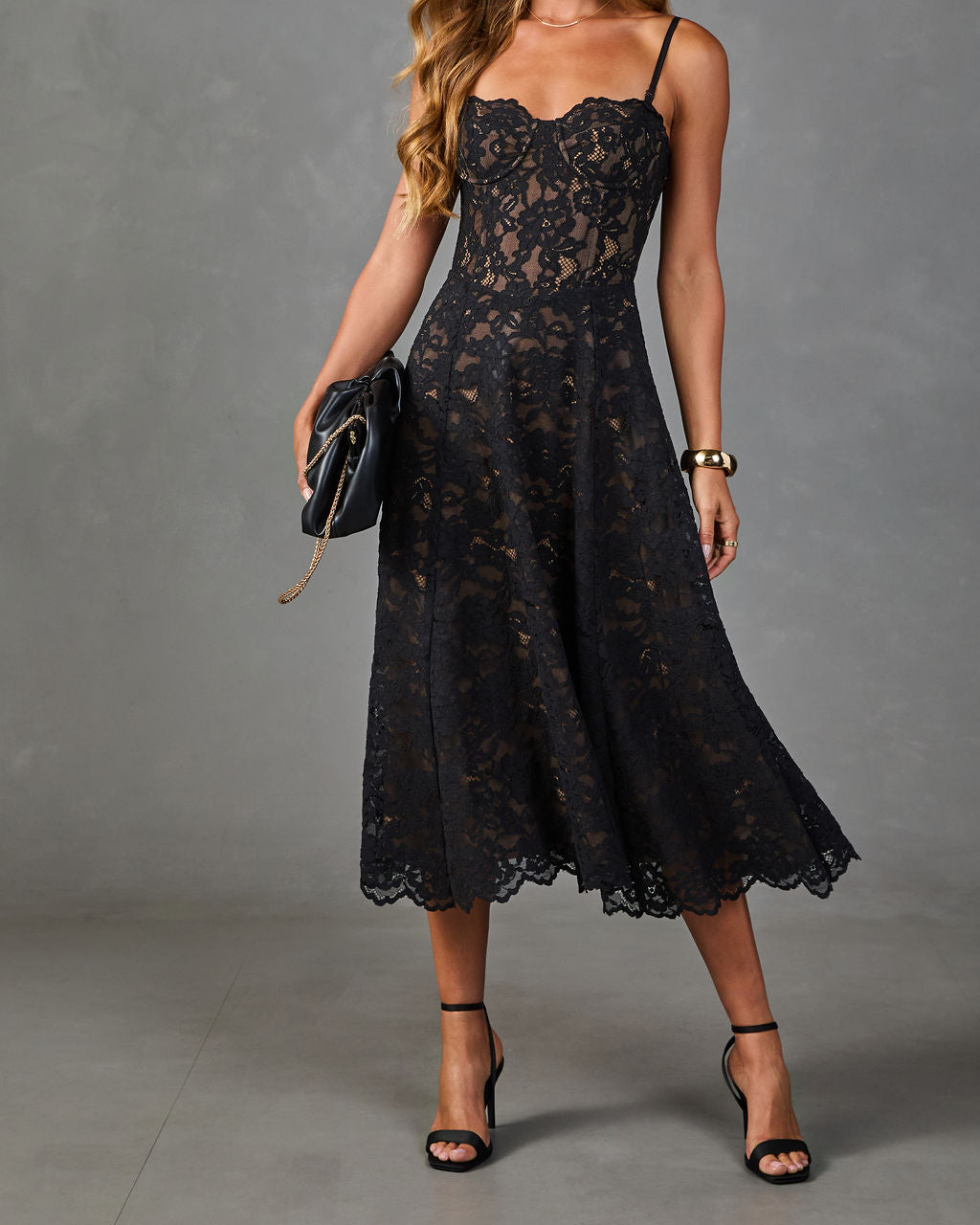 Sweet Reverie Lace Midi Dress