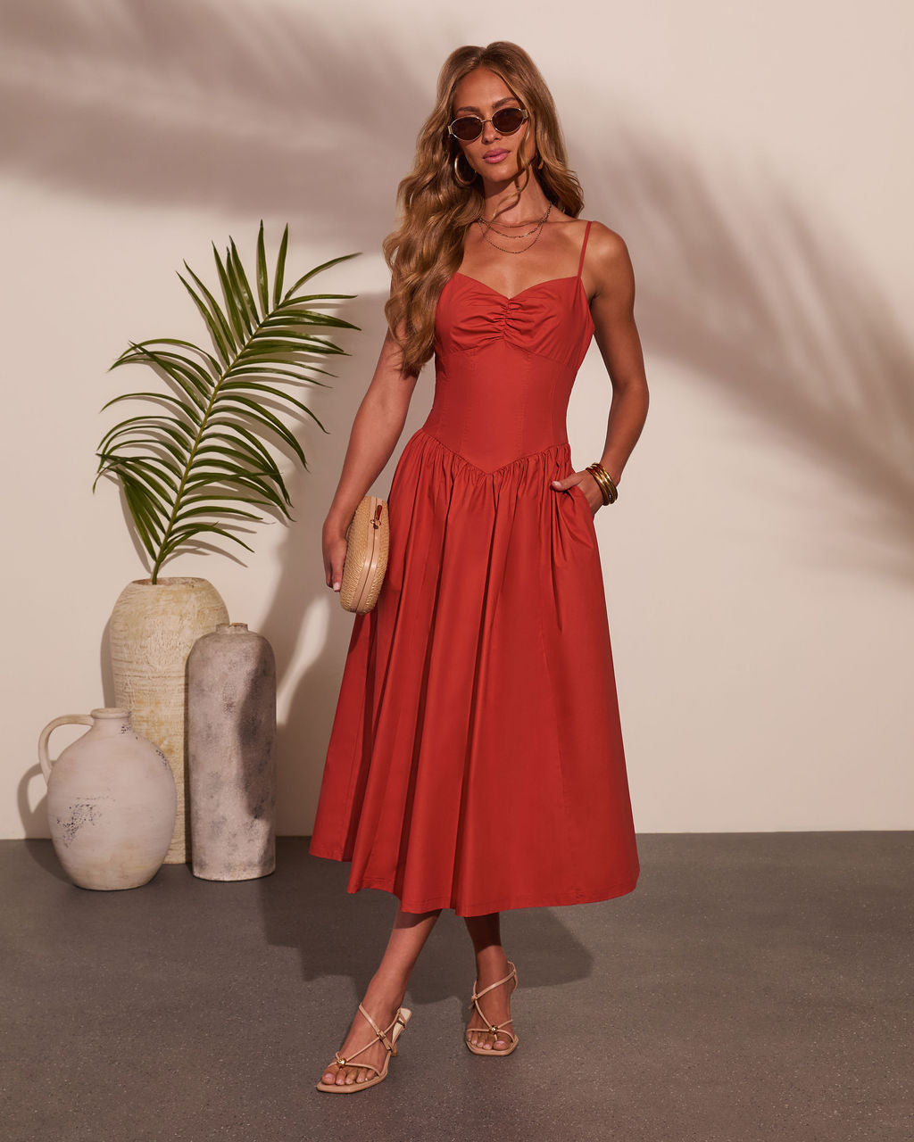 Sunroom Society Cotton Midi Dress