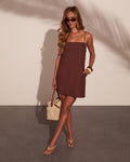 Sunset State Linen Blend Mini Dress
