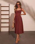 Morning Ritual Plaid Midi Dress