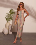 Open Bay Abstract Maxi Dress