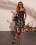 Wild Poppy Floral Midi Dress