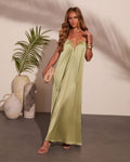 Glow Theory Satin Maxi Dress