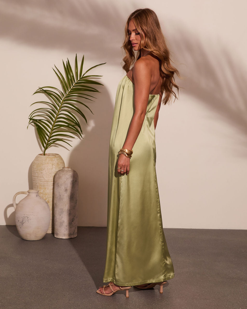 Glow Theory Satin Maxi Dress