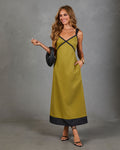 Terra Muse Contrast Trim Maxi Dress